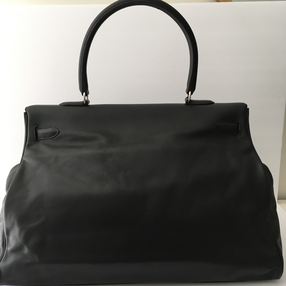 💯 Mint Hermès Kelly Relax 50 Travel Bag 2012 Black - Picture 4 of 16